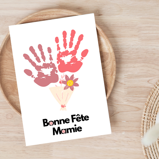 Affiche Gratuite à Imprimer pour la Fête des Grands-Mères – DIY Empreintes