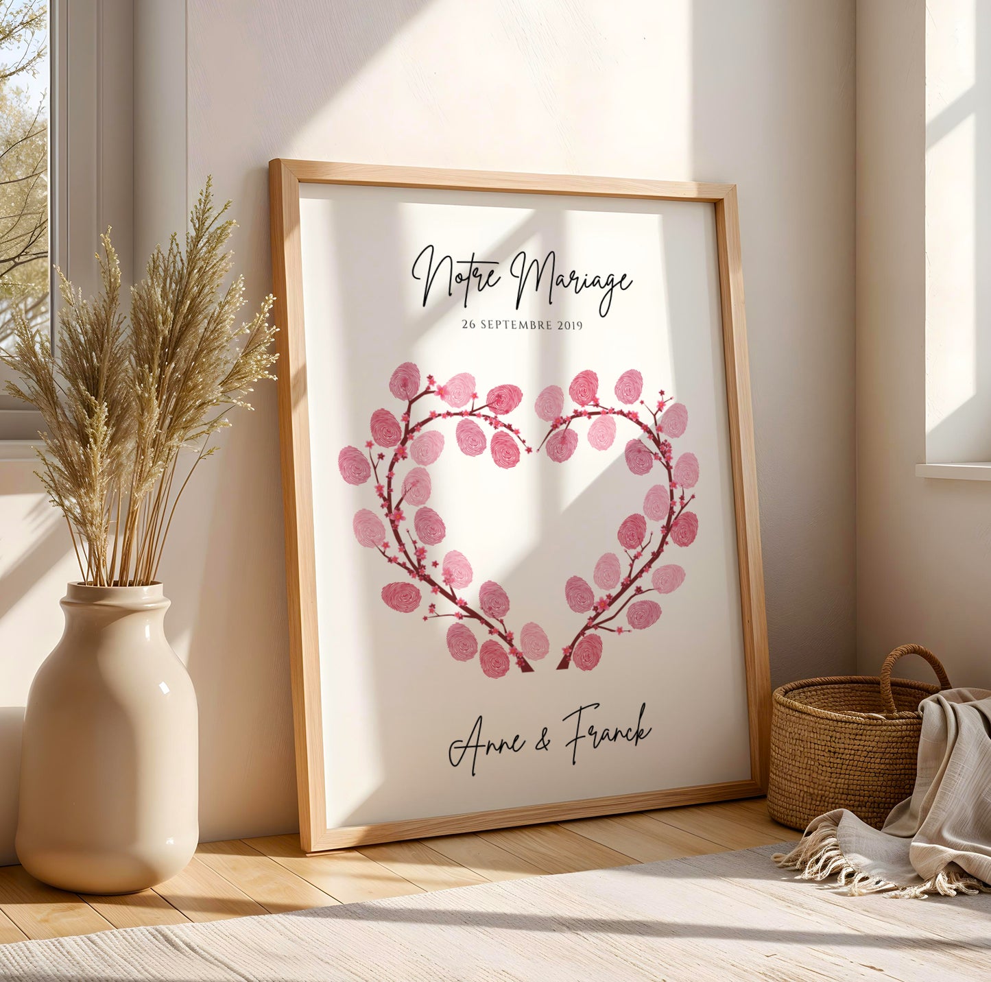 Arbre à empreintes personnalisé mariage / couple - Affiche à imprimer - Image 5