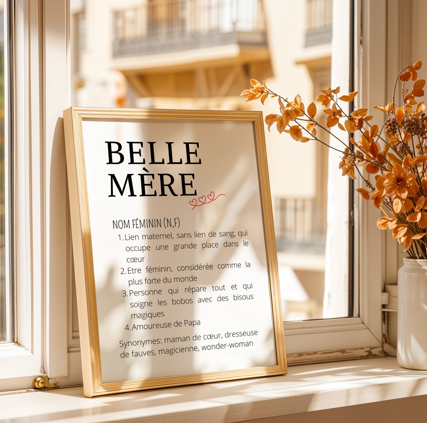 Affiche Définition Belle-Mère – Un Cadeau Unique à Personnaliser - Image 5
