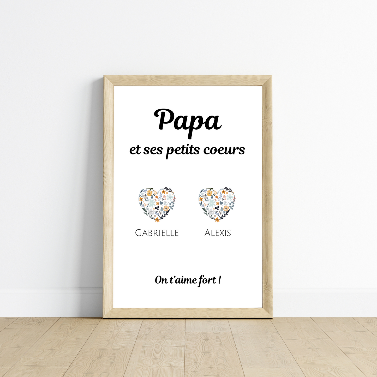 Affiche papa personnalisée - cadeau pour papa - Idée cadeau fête des pères par Le Temps des Paillettes - Le Temps des Paillettes
