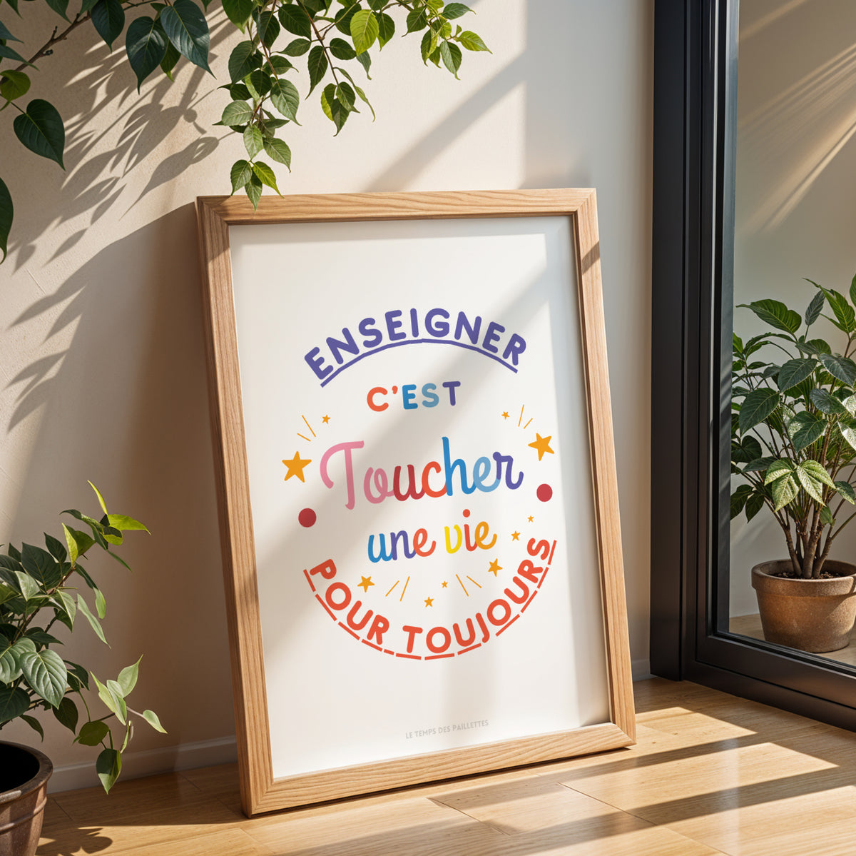 Affiche Citation Maîtresse Personnalisée – Cadeau Fin d'Année Scolaire Original Coloré - Image 2