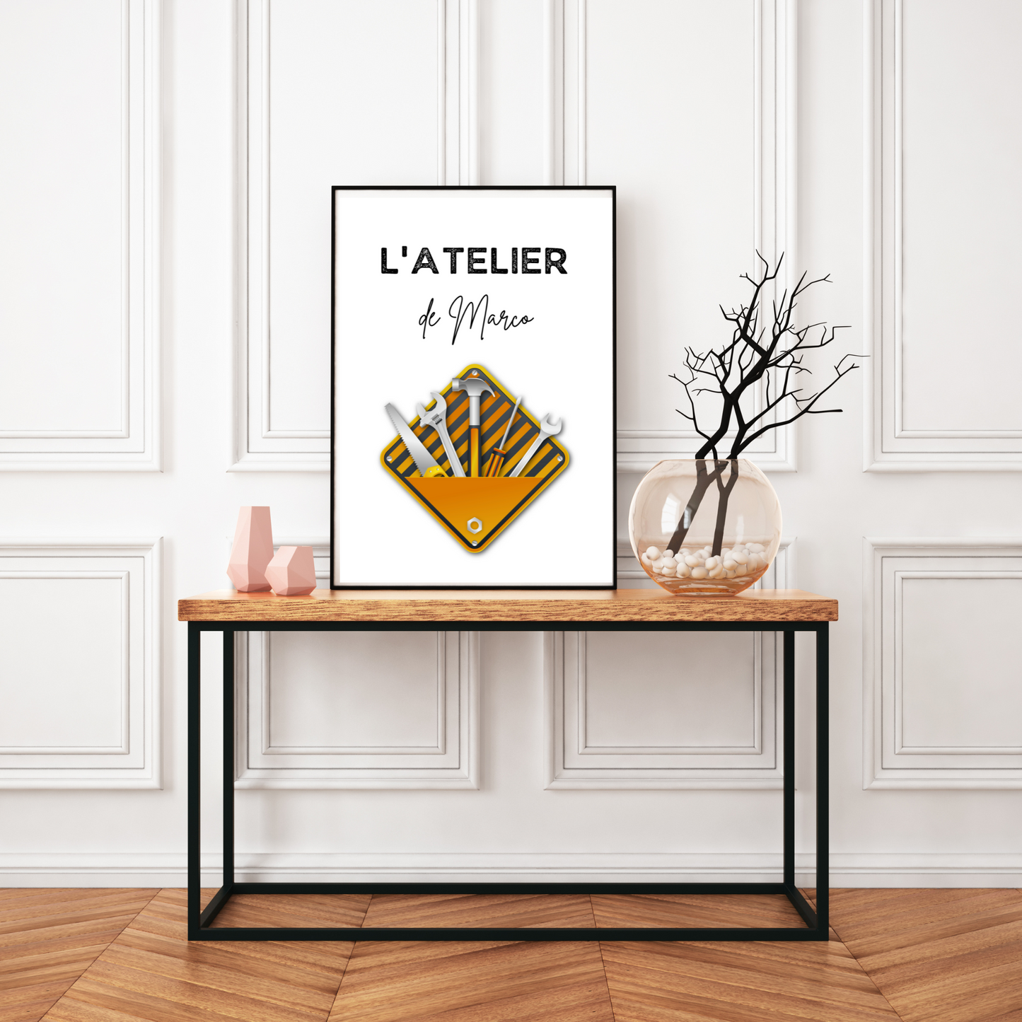 Atelier de bricolage personnalisée - Poster pour bricoleurs par Le Temps des Paillettes - Le Temps des Paillettes