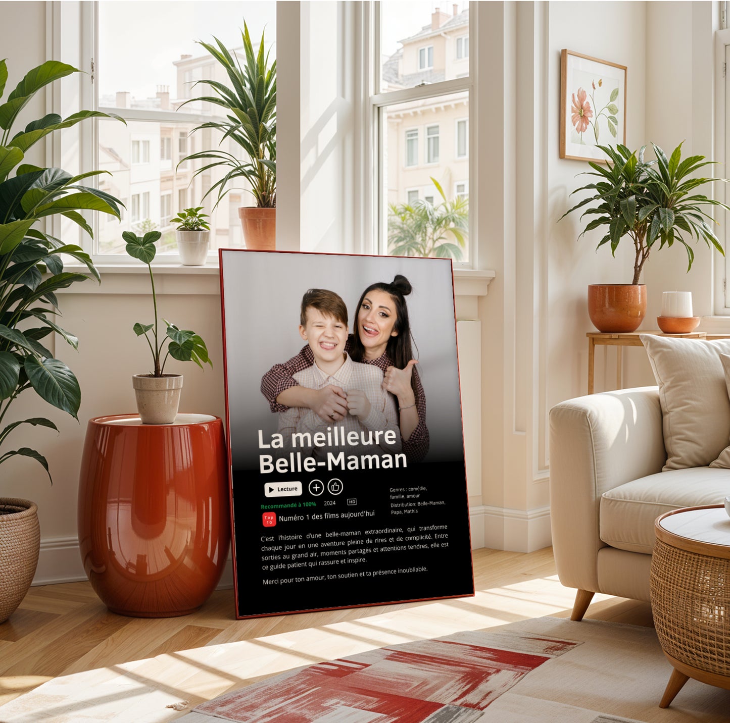 Affiche Netflix Personnalisée « Meilleure Belle-Maman du Monde » – Photo & Prénom - Image 6