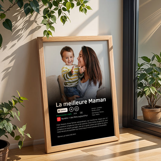 Affiche Netflix Personnalisée « Meilleure Maman du Monde » avec photo - Image 2