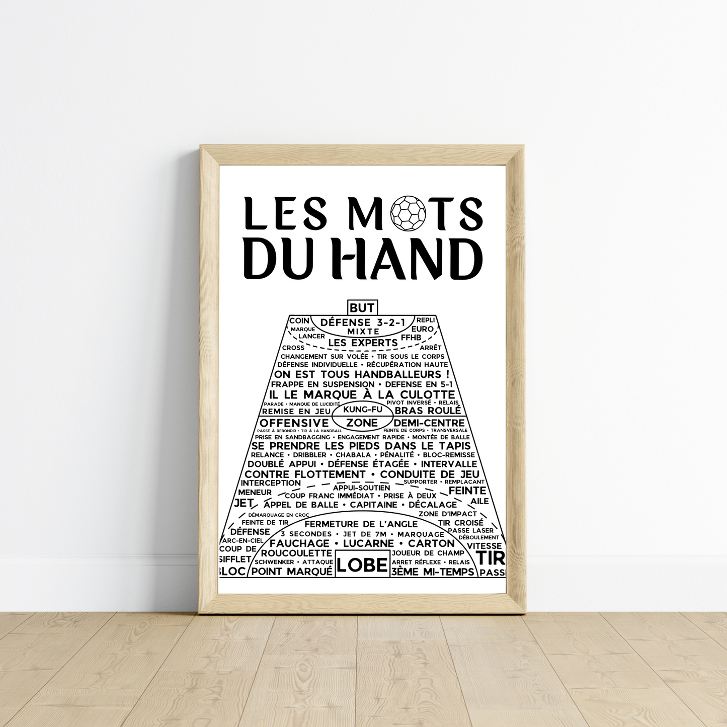 Affiche Les mots du Hand - Affiche de sport