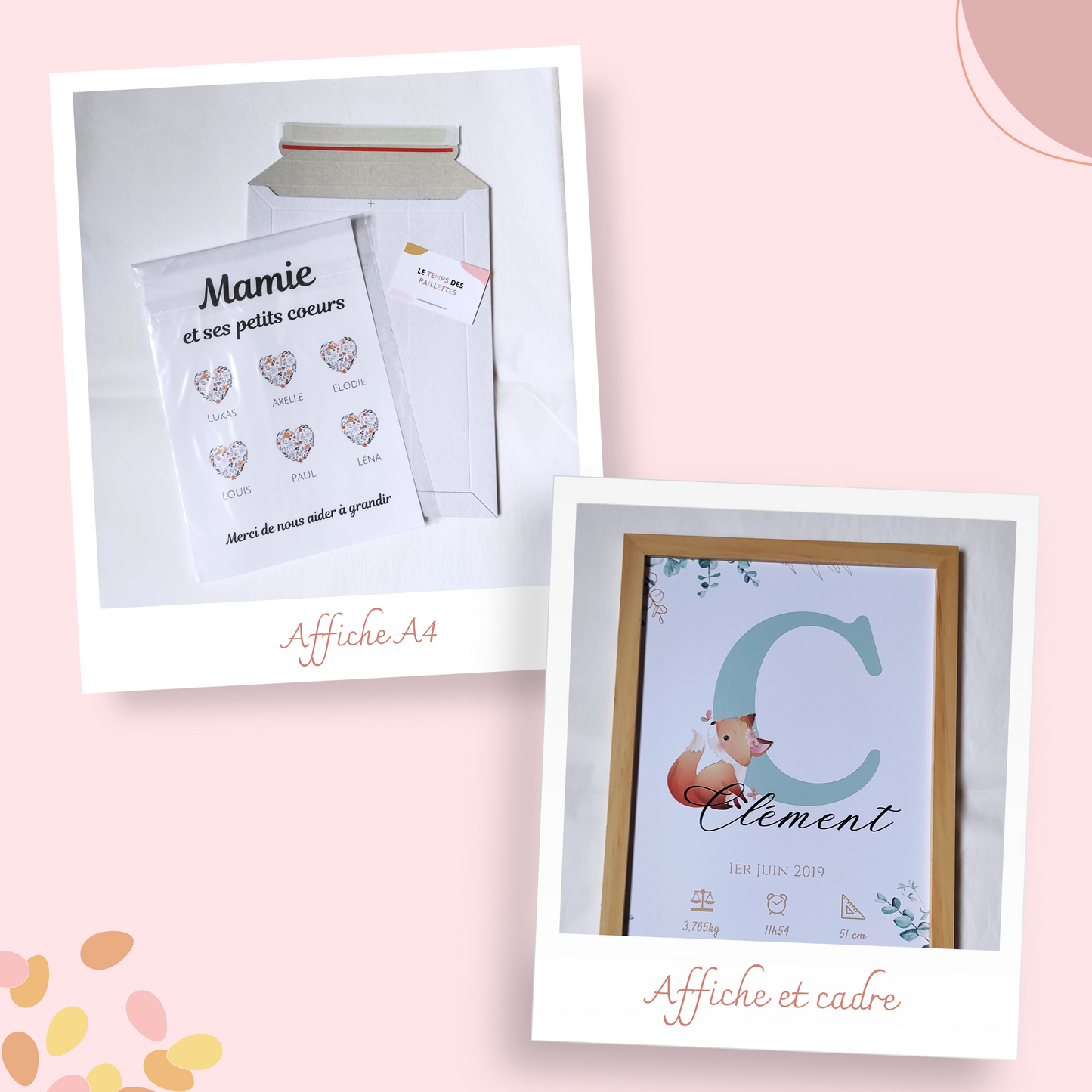 Affiche tata scrabble personnalisée - cadeau pour tata personnalisé par Le Temps des Paillettes - Le Temps des Paillettes