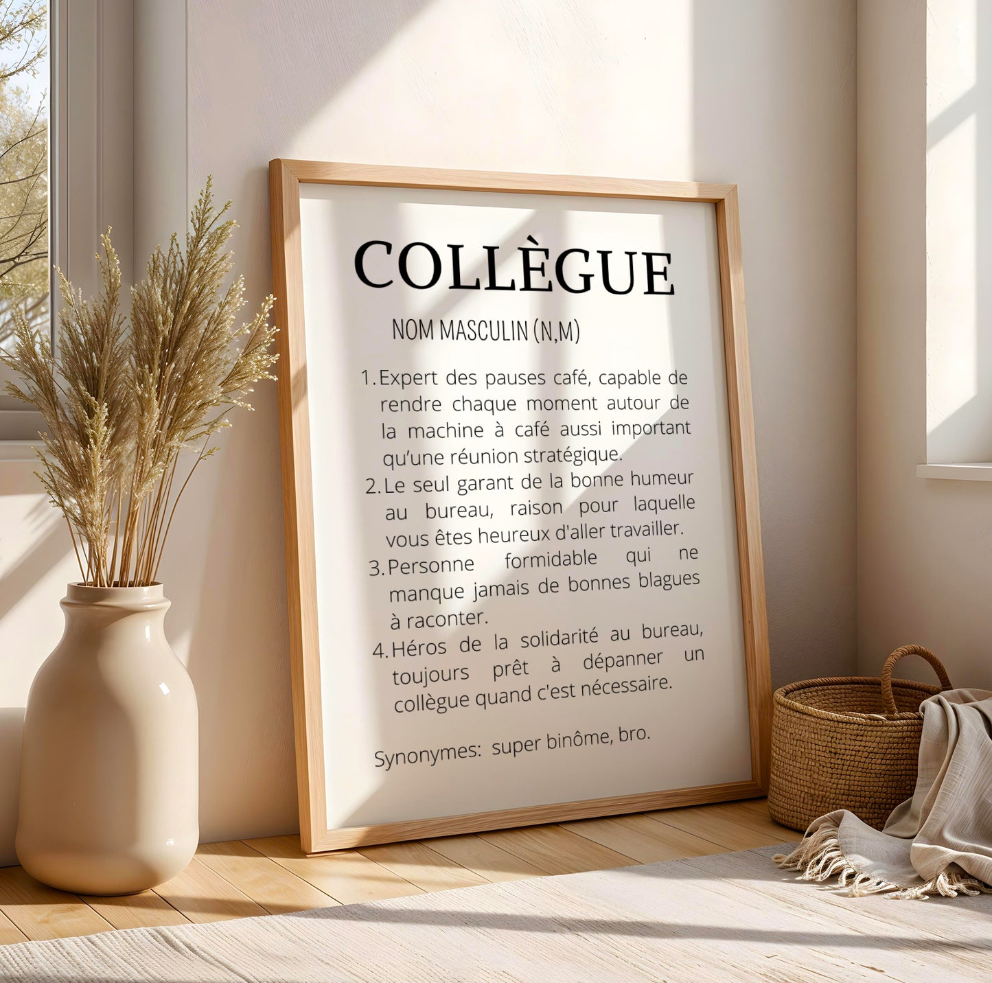 Affiche définition Collègue minimaliste - Image 4