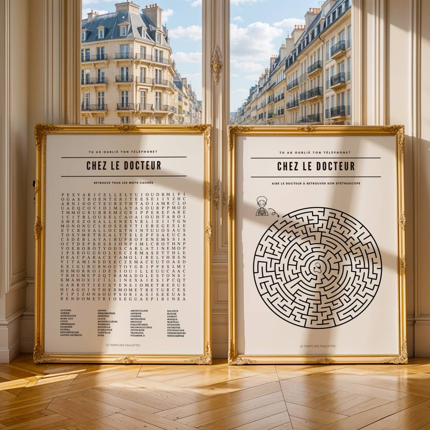 Duo Affiches Salle d'attente docteur : Mots Meles Géant et Labyrinthe - Image 7