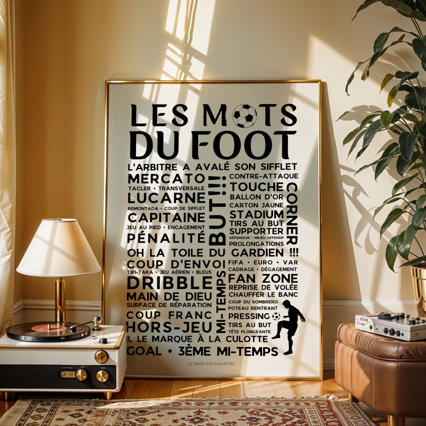 Affiches les mots du foot - Poster Foot - décoration de football, décoration de chambre d'enfants, cadeau de football - Image 5