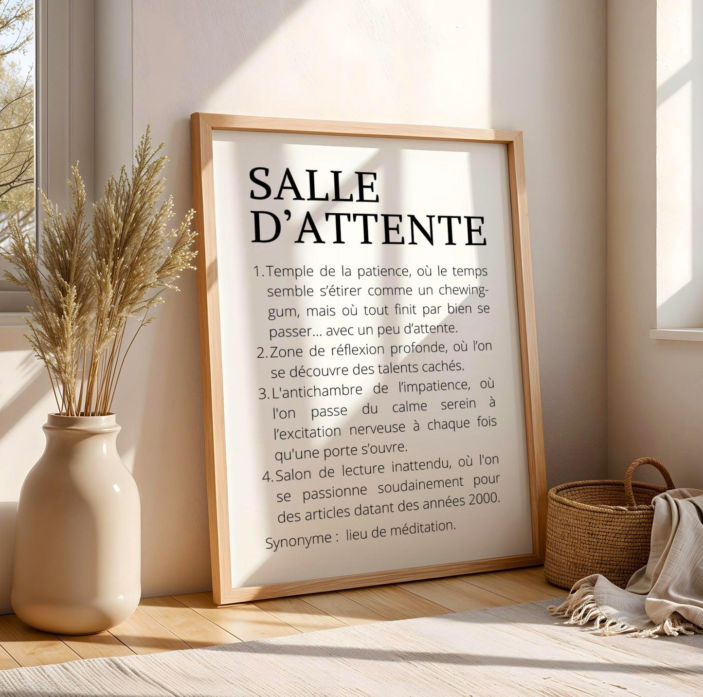 Affiche Définition Salle d'attente Médical – Décoration minimaliste pour cabinet médical - Idée cadeau noël Médecin - Image 5