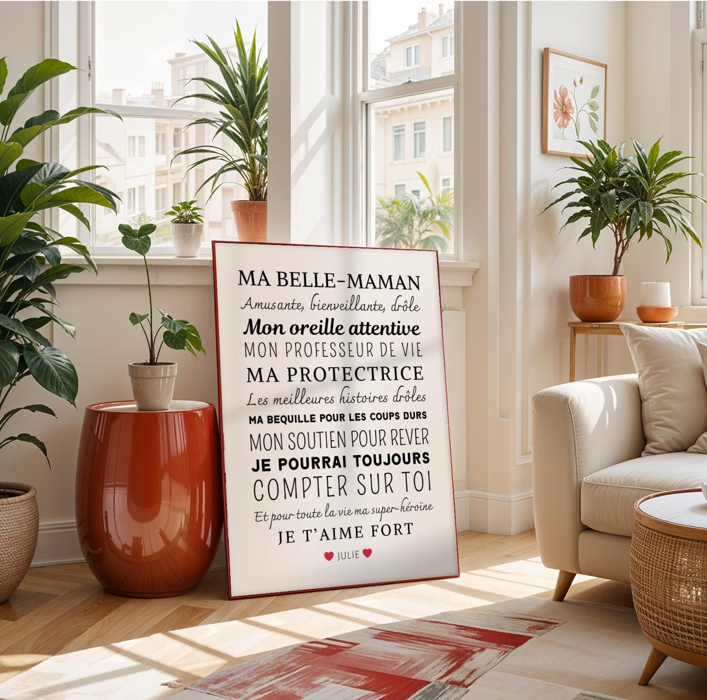 Affiche Ma Belle-Mère Personnalisée – Cadeau Unique et Original