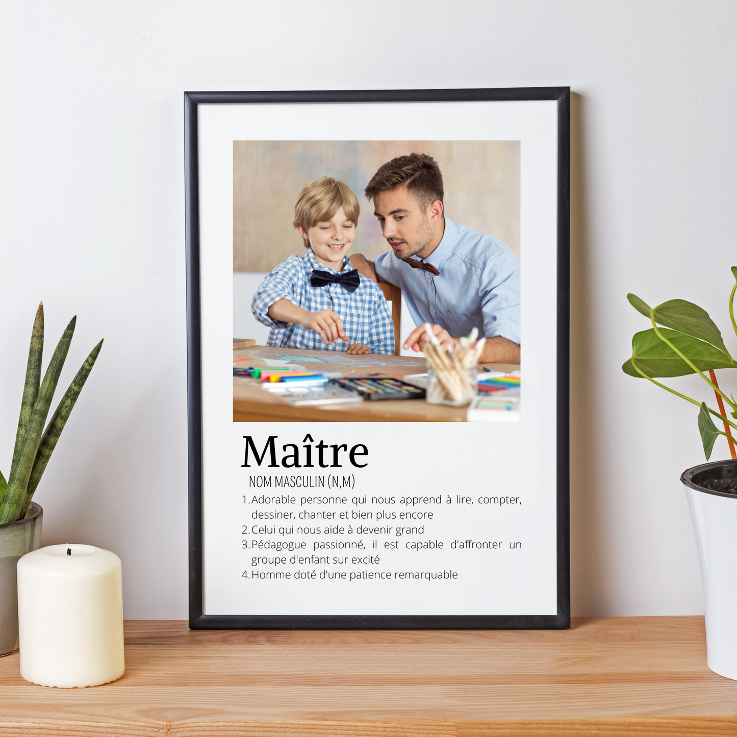 Affiche Maître personnalisée photos - cadeau personnalisée Maître par Le Temps des Paillettes - Le Temps des Paillettes