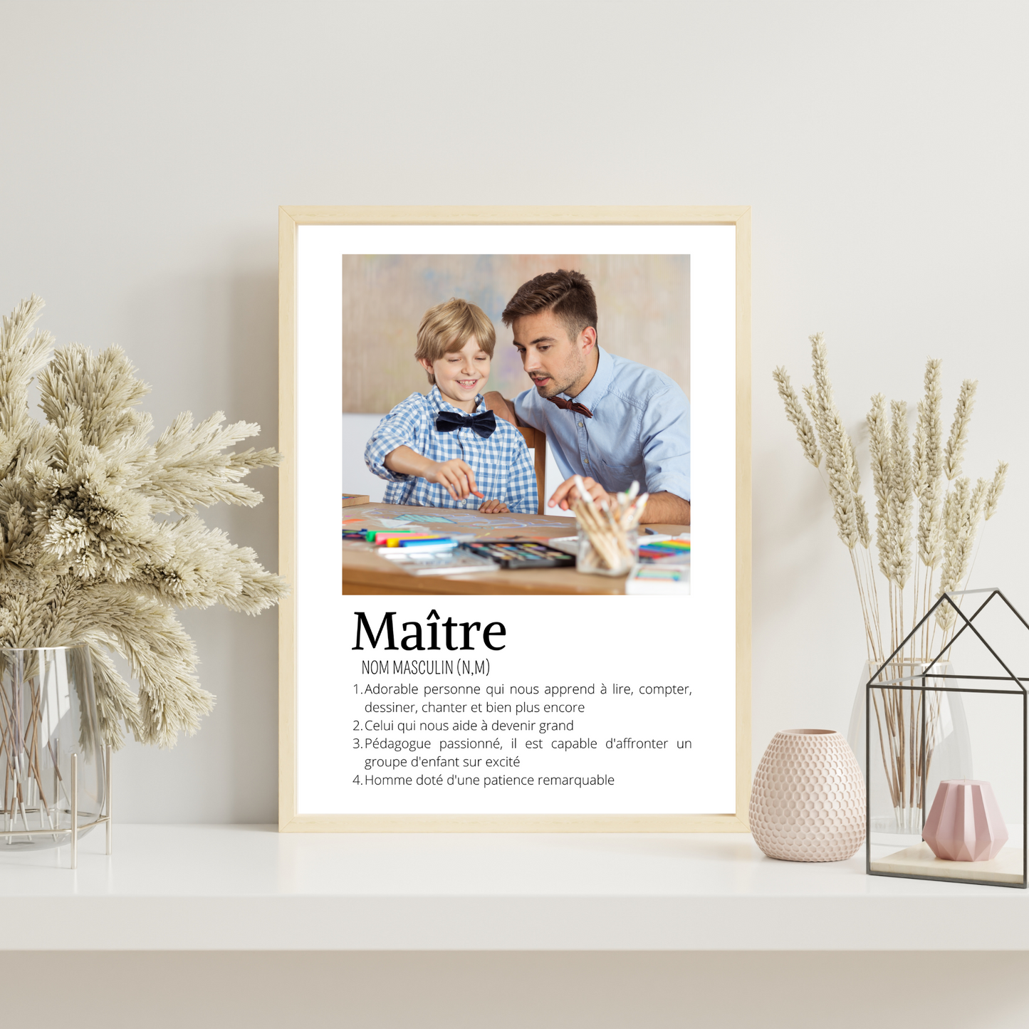 Affiche Maître personnalisée photos - cadeau personnalisée Maître par Le Temps des Paillettes - Le Temps des Paillettes