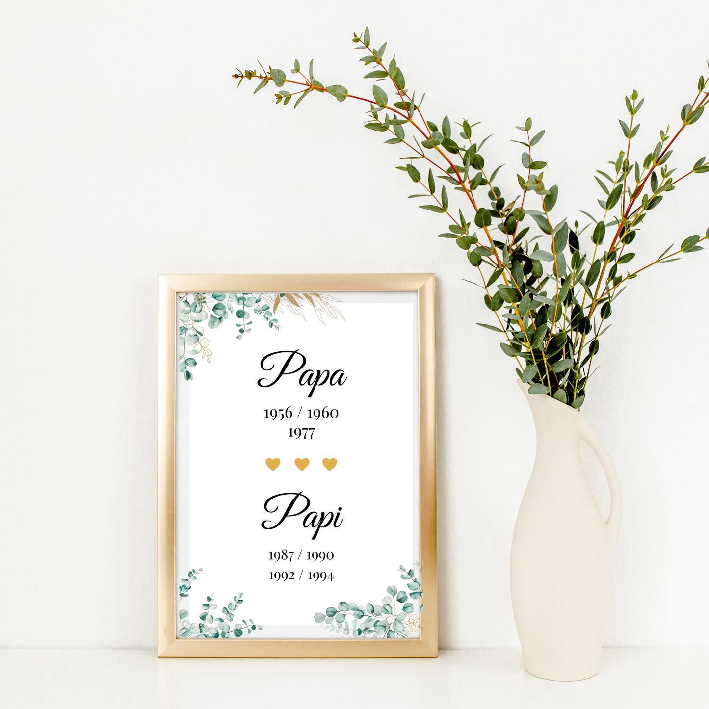 Affiche papi personnalisée - fête des grands pères - cadeau annonce de grossesse papi par Le Temps des Paillettes - Le Temps des Paillettes