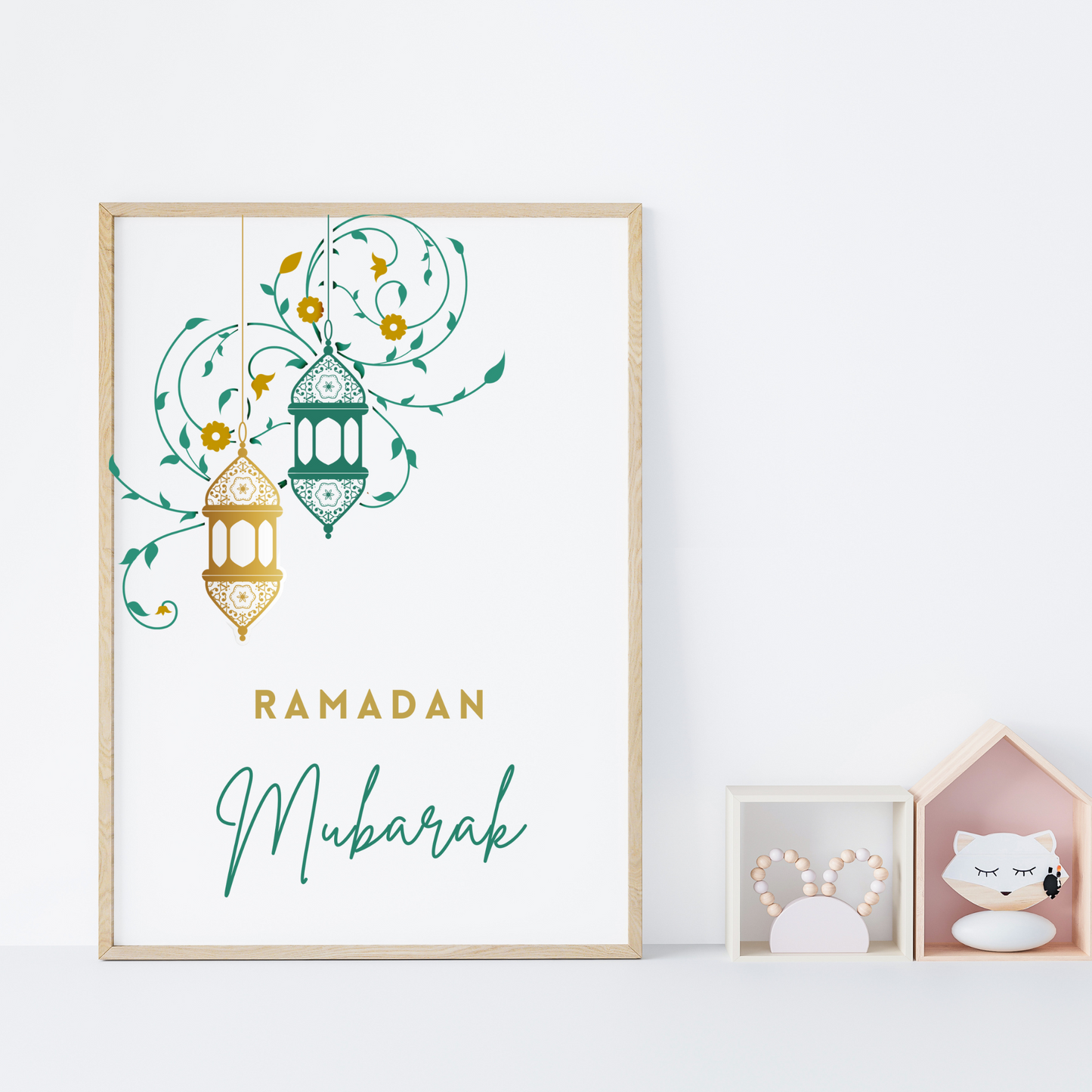 Affiche ramadan mubarak - affiche minimaliste islam par Le Temps des Paillettes - Le Temps des Paillettes