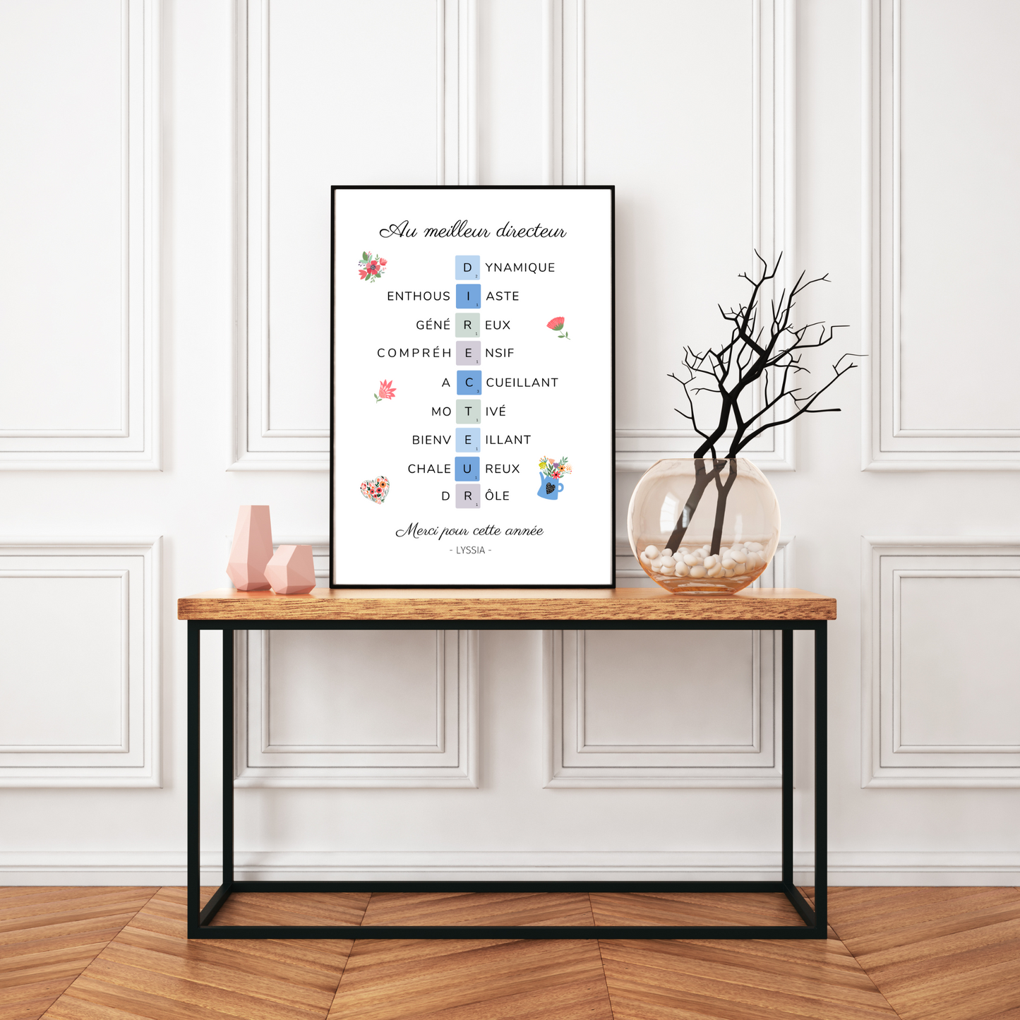 Affiche directeur école personnalisé - Affiche directeur définition - affiche qualité directeur par Le Temps des Paillettes - Le Temps des Paillettes