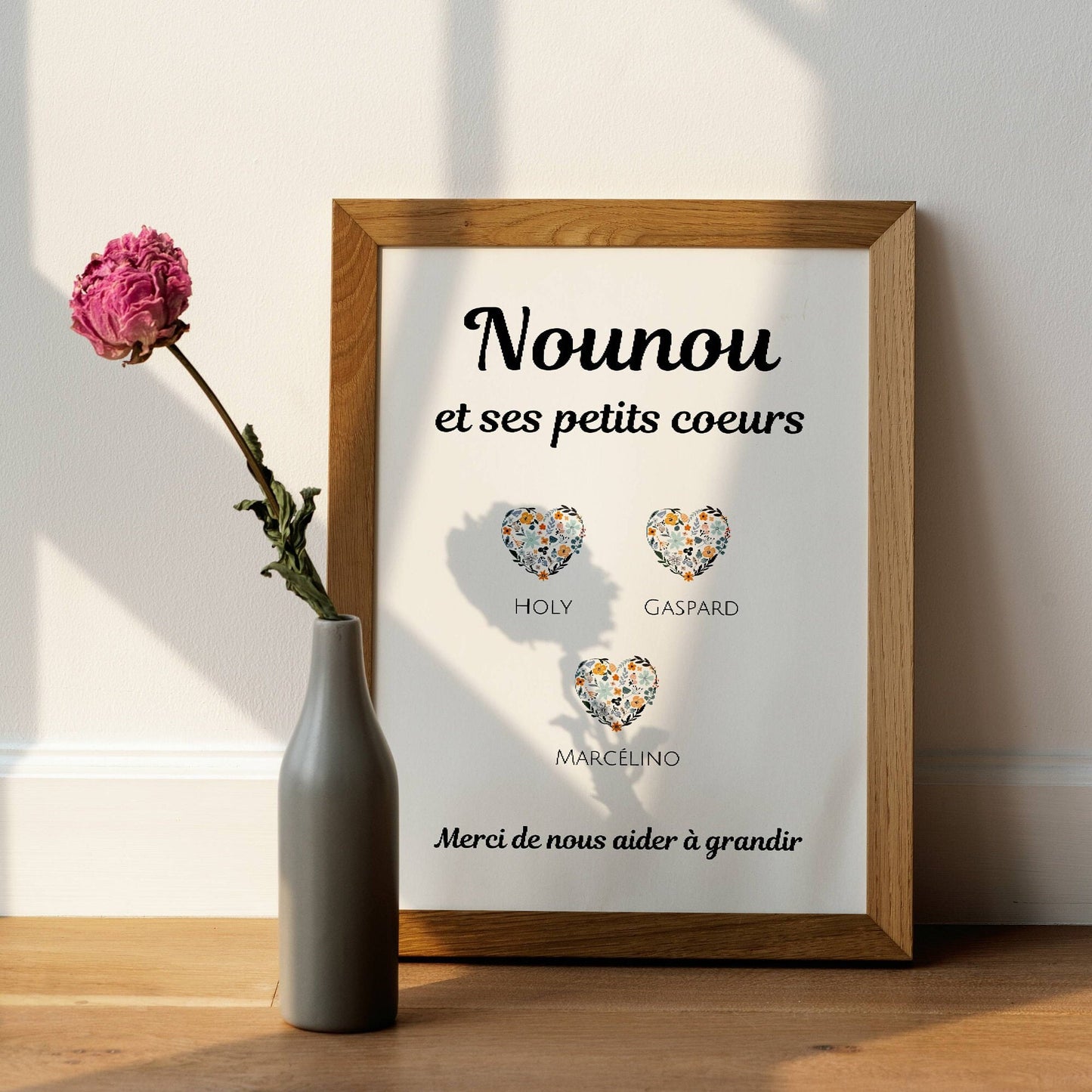 Affiche nounou personnalisée - Affiche nounou définition - affiche qualité nounou par Le Temps des Paillettes - Le Temps des Paillettes