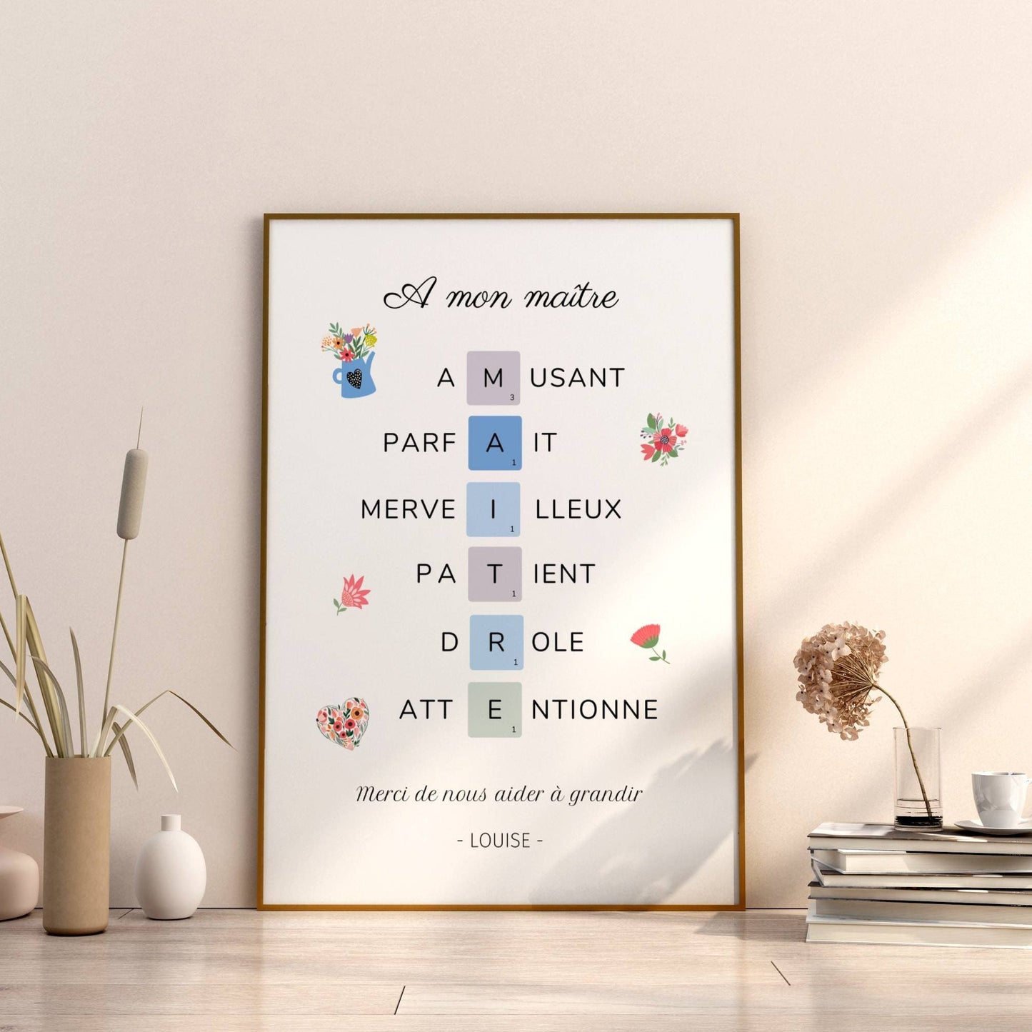Affiche maître personnalisée - Affiche maître définition - affiche qualité maître par Le Temps des Paillettes - Le Temps des Paillettes