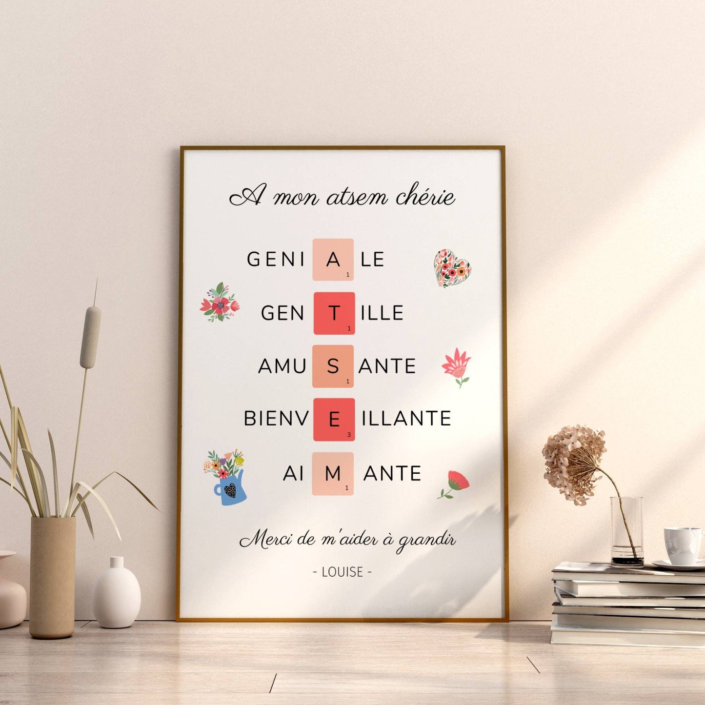 Affiche atsem personnalisée - Affiche atsem définition - affiche qualité atsem - cadeau atsem par Le Temps des Paillettes - Le Temps des Paillettes