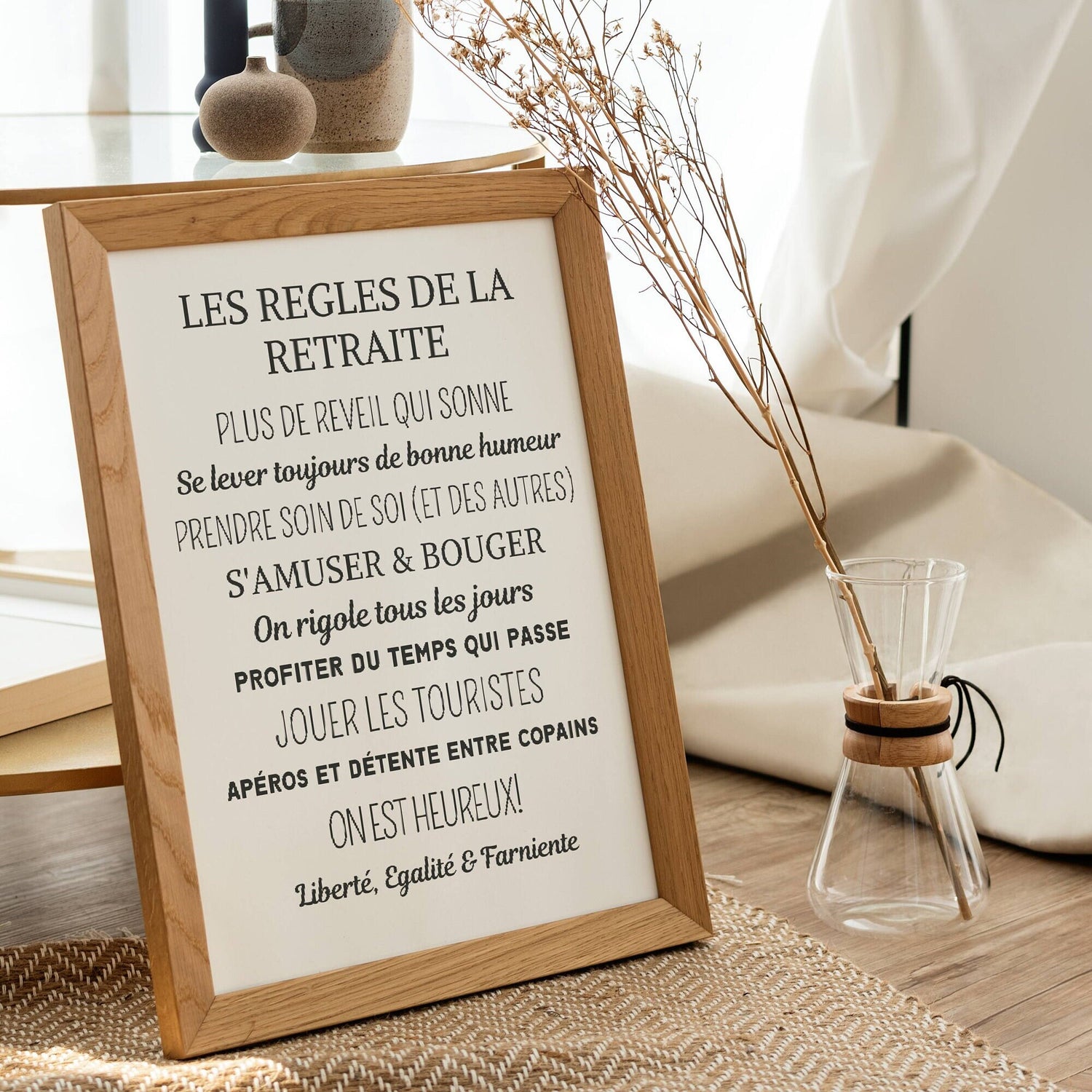 Affiche cadeau départ à la retraite - poster retraiter personnalisé  par Le Temps des Paillettes - Le Temps des Paillettes