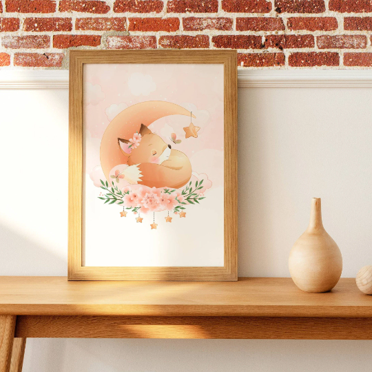Set 3 affiches renard aquarelle pour chambre enfant - cadeau de naissance par Le temps des paillettes - Le Temps des Paillettes