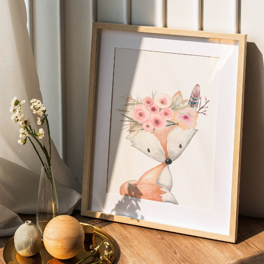 Set 3 affiches animaux aquarelle pour chambre enfant - cadeau de naissance personnalisée prénom par Le temps des paillettes - Le Temps des Paillettes