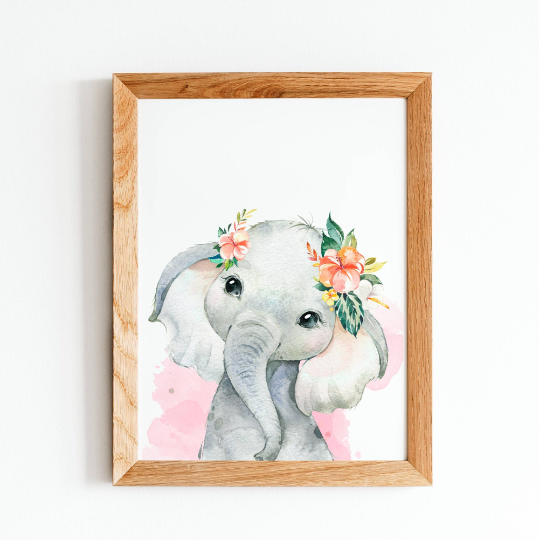 Set 3 affiches animaux de la savane pour chambre enfant - cadeau de naissance personnalisée prénom par Le temps des paillettes - Le Temps des Paillettes