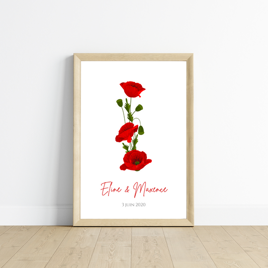 8 Ans de Mariage – Noces de Coquelicot : Signification, Idées Romantiques et Cadeau Personnalisé