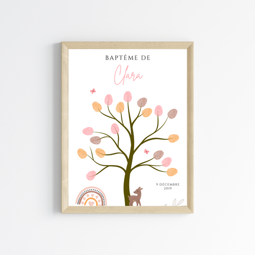 L'arbre à empreintes: la meilleure idée pour un baptême ou anniversaire d'enfants !
