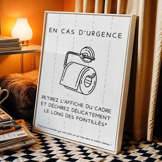 Affiches drôles pour WC : Transformez vos toilettes avec humour et style !