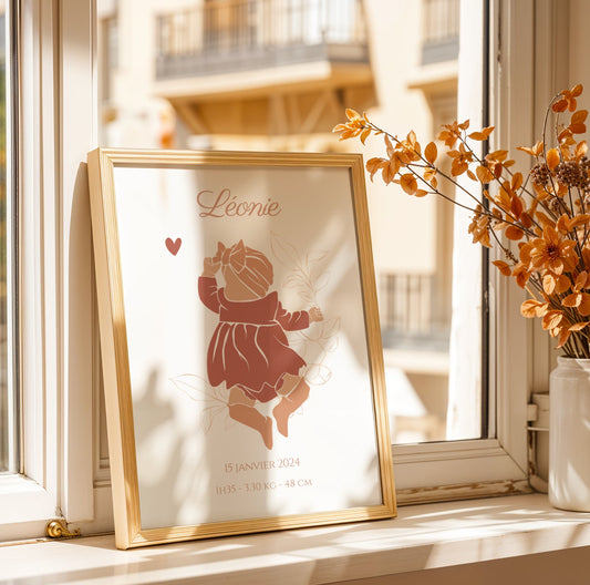 Affiche personnalisé bébé : une création unique et émotive pour célébrer chaque naissance