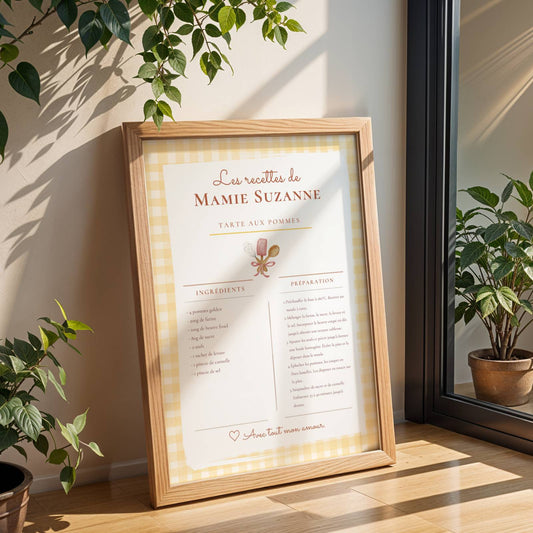 	Affiche mamie cadeau personnalisé