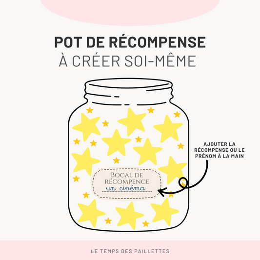 ✨ Pot de Récompense Enfant DIY Gratuit à Imprimer ✨