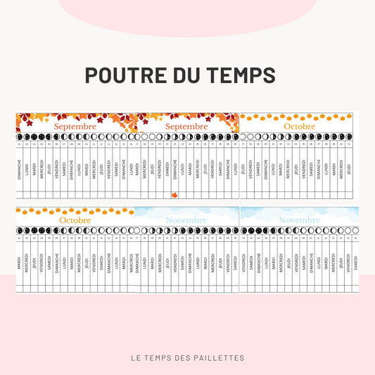 La Poutre du Temps Montessori : Un Outil Essentiel pour Apprendre à Se Repérer dans le Temps