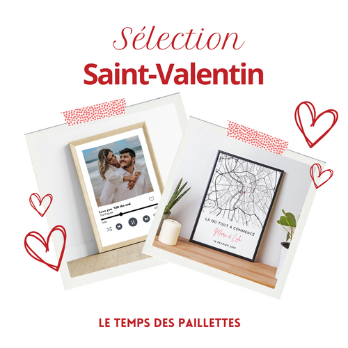 Cadeau Saint-Valentin 2027 : 5 affiches pour chaque histoire | Le Temps des Paillettes