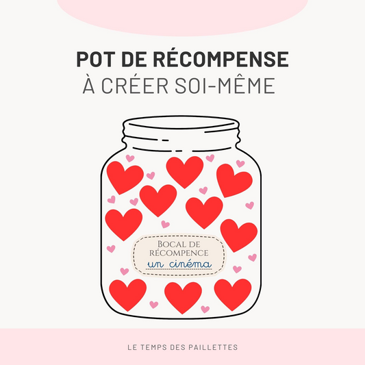 Pot de récompense enfant DIY — gratuit à imprimer pour motiver les bonnes actions
