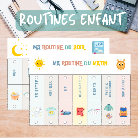 Routine Matin et Soir à Imprimer Gratuitement pour Enfants : Créez une Routine Ludique et Efficace