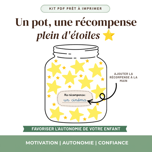 Pot de récompense enfant DIY 