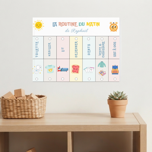 Comment mettre en place une routine matin avec son enfant — guide complet