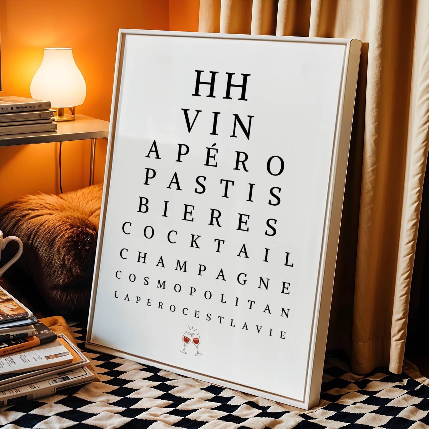 affiche cadeau apéro original décoration murale