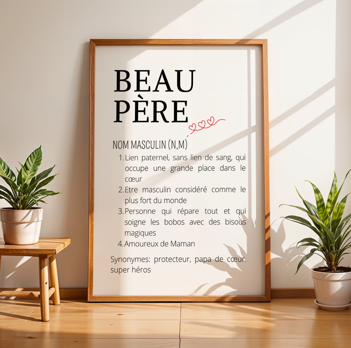 Affiche Définition Beau-Père – Cadeau Personnalisé pour la Fête des Pères 2026 - Image 5