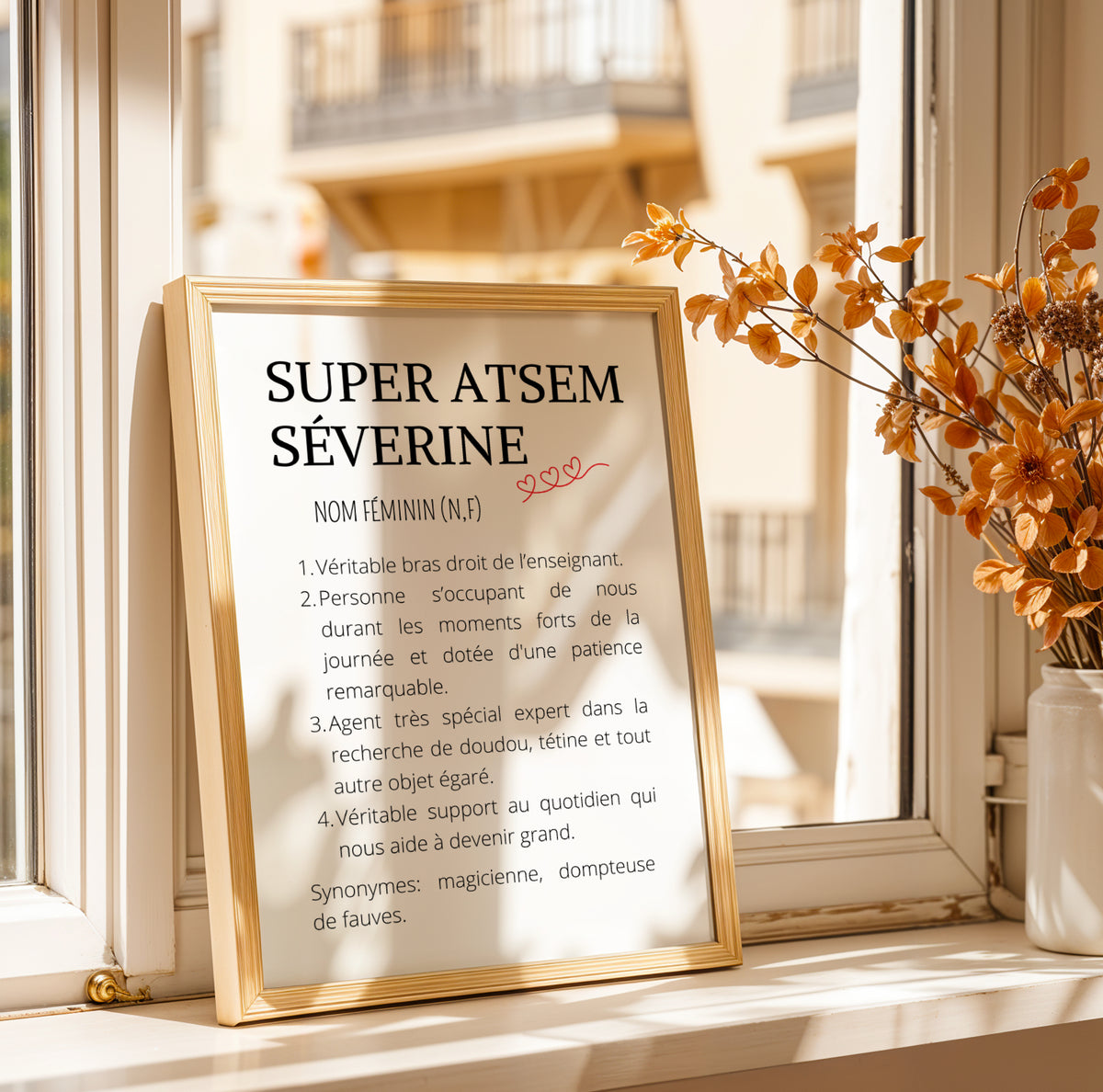 Affiche Définition ATSEM Personnalisée – Cadeau ATSEM Original Fin d'Année Maternelle - Image 5