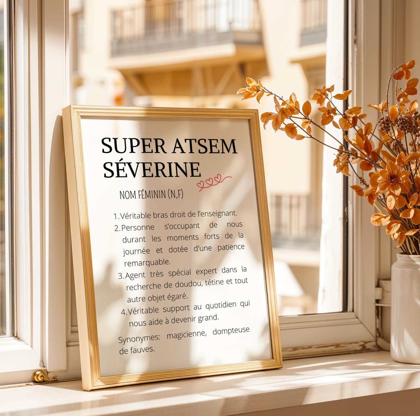 Affiche Définition ATSEM Personnalisée – Cadeau ATSEM Original Fin d'Année Maternelle - Image 5