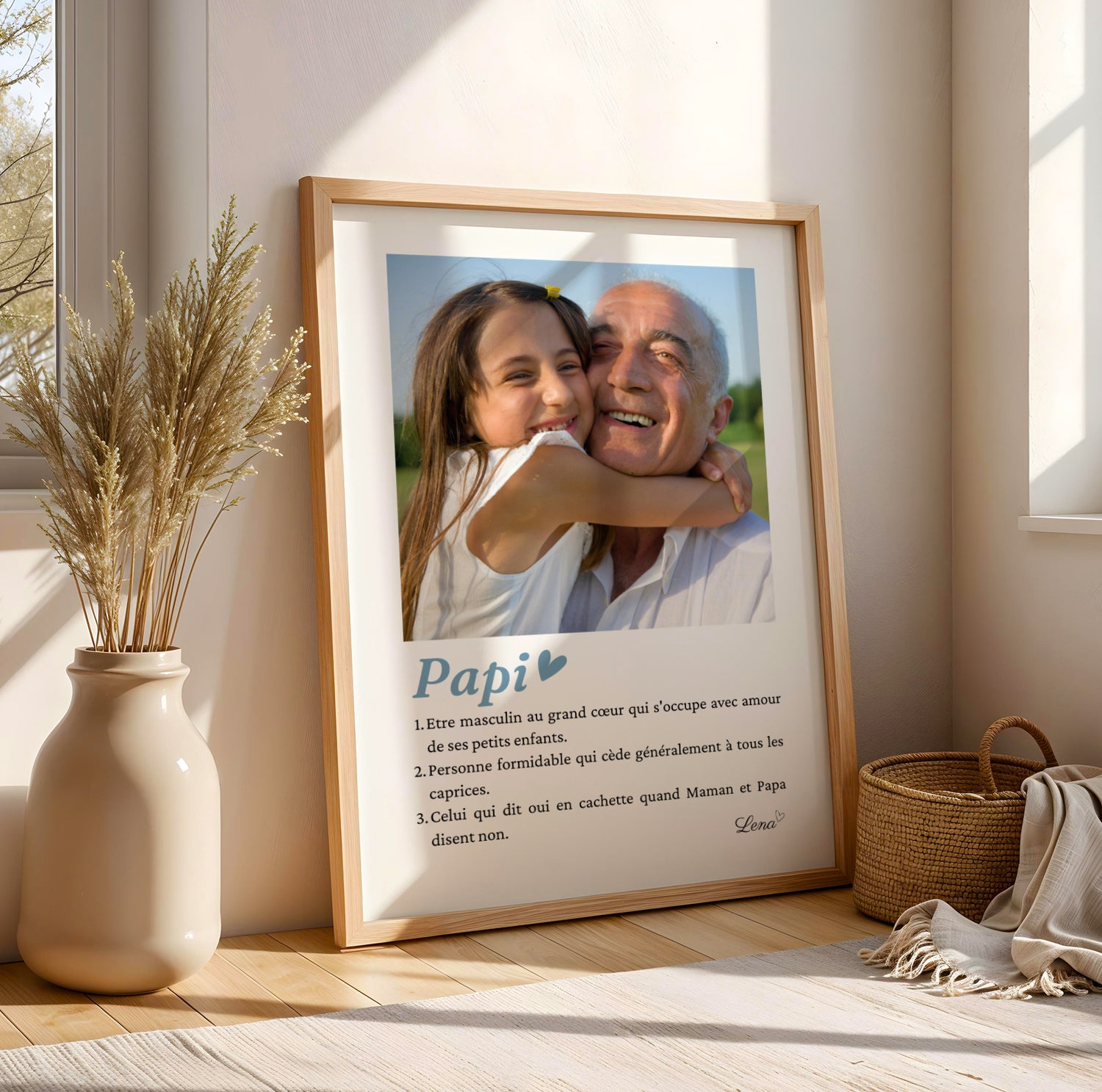 Affiche papi  personnalisée photos - cadeau personnalisé papi par Le Temps des Paillettes - Image 6