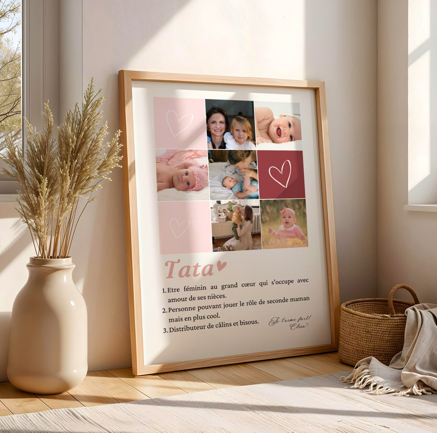 Affiche tata personnalisée photos - cadeau personnalisé tata - Image 6