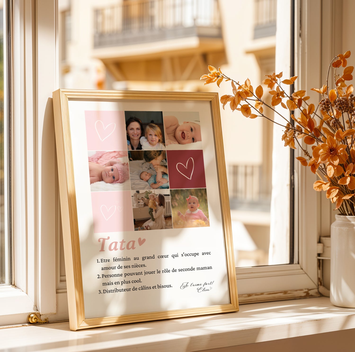 Affiche tata personnalisée photos - cadeau personnalisé tata - Image 7