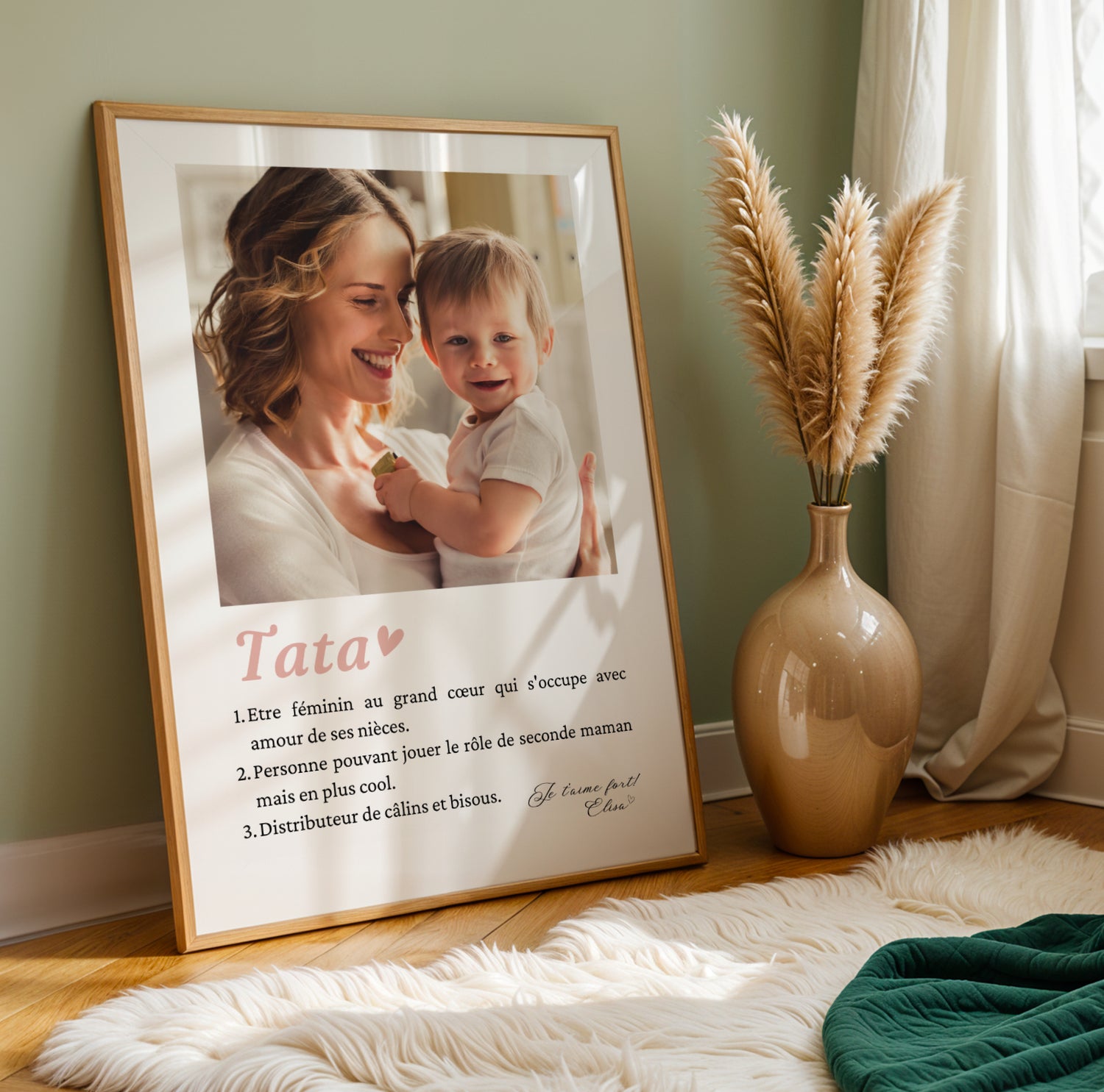 Affiche tata personnalisée photos - cadeau personnalisé tata - Image 3