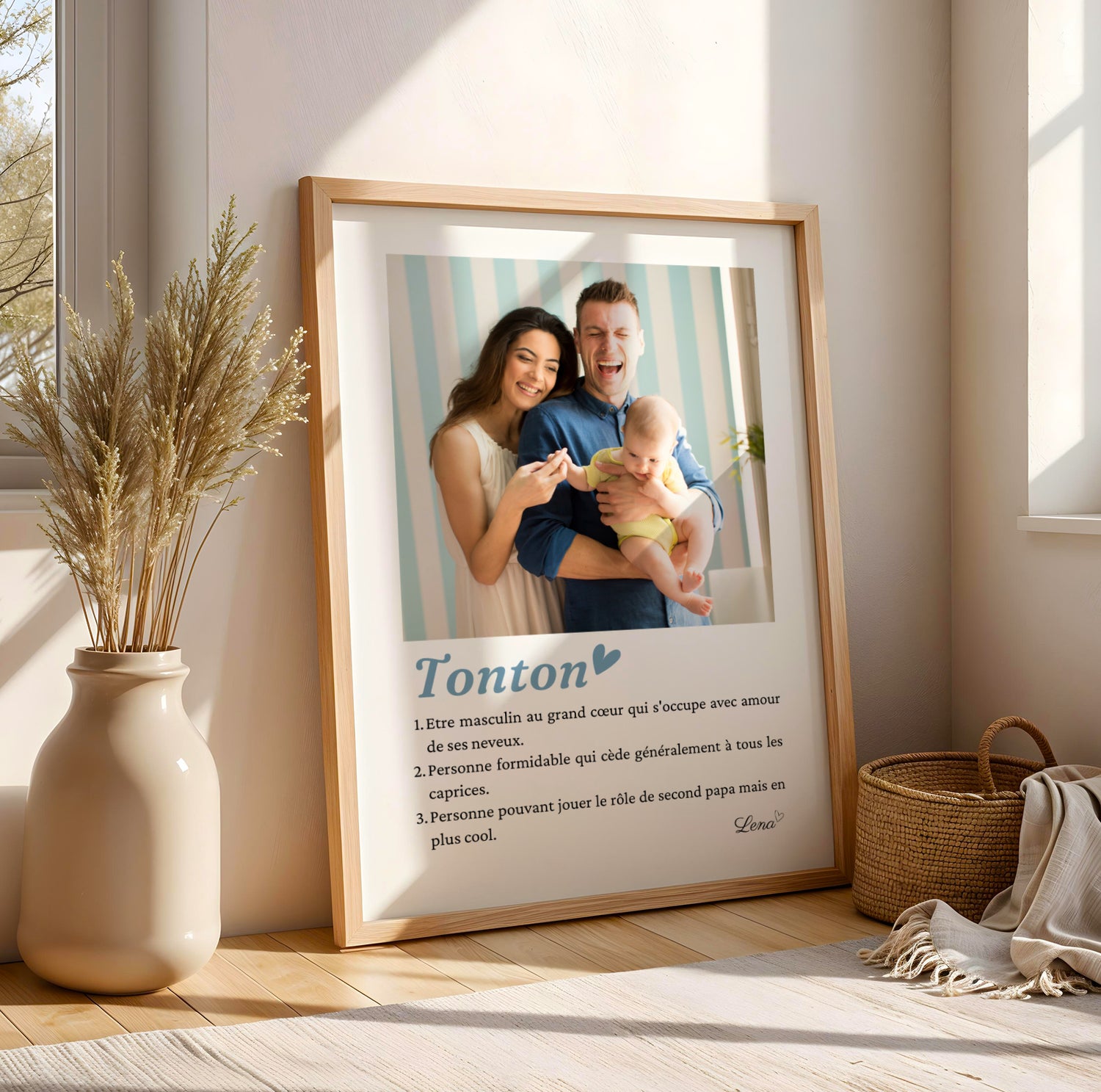 Affiche tonton personnalisée photos - cadeau personnalisé tonton par Le Temps des Paillettes - Image 4