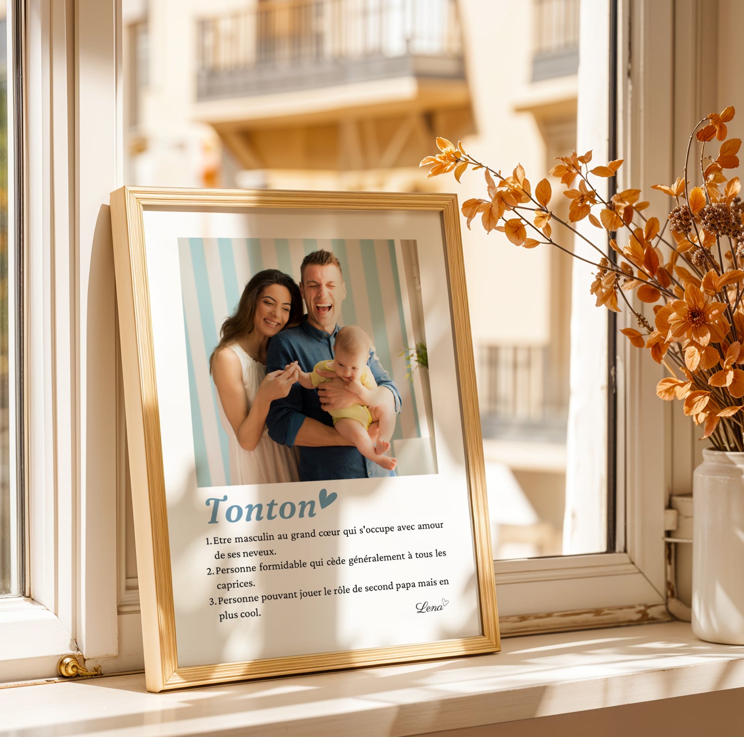 Affiche tonton personnalisée photos - cadeau personnalisé tonton par Le Temps des Paillettes - Image 5