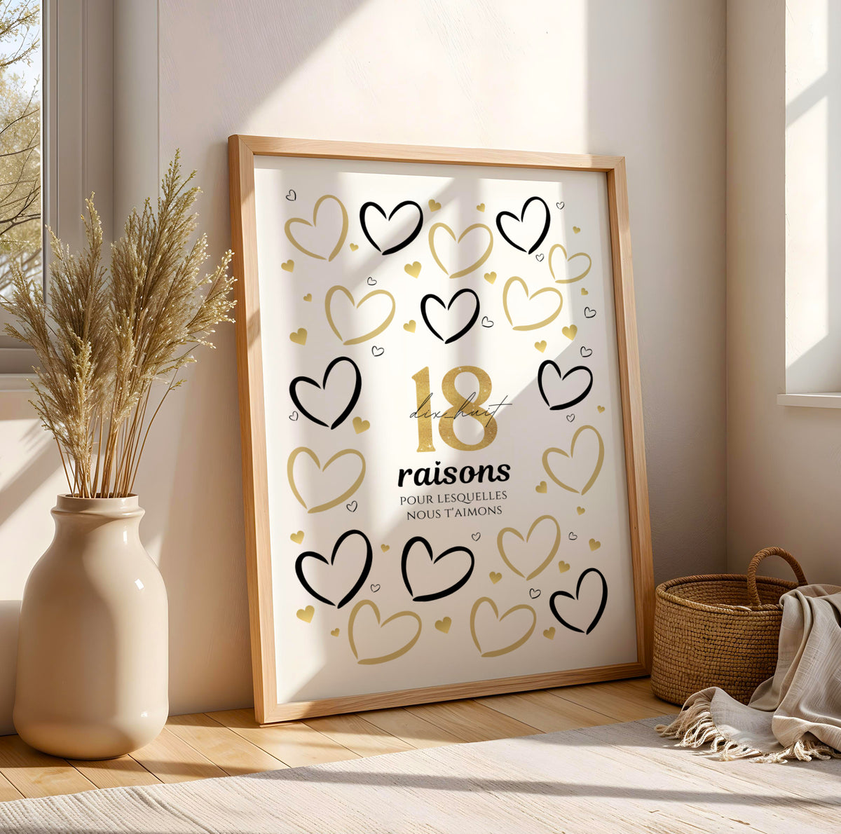 Carte Anniversaire 18 ans - Affiche raisons pour lesquelles nous t’aimons - Image 3